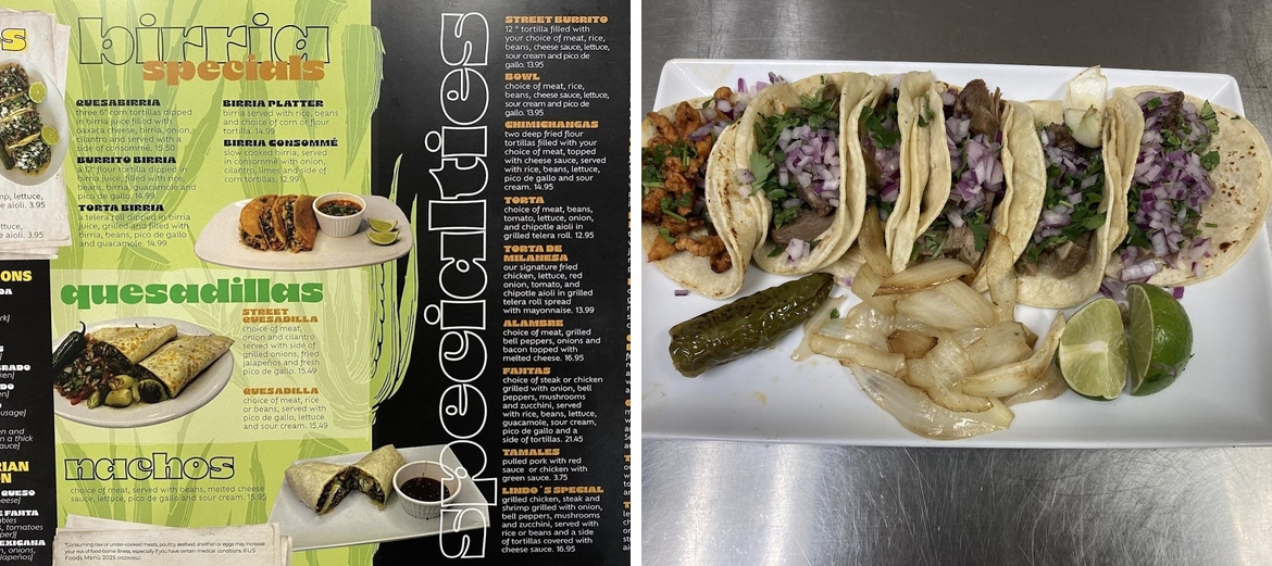 Agave Mex Food Menu